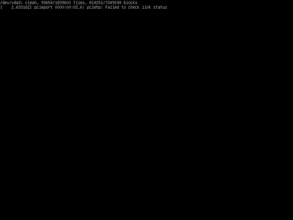【GNU/Linux】tty仮想コンソールで、ログイン画面まで行かずに止まってしまった時の対処法